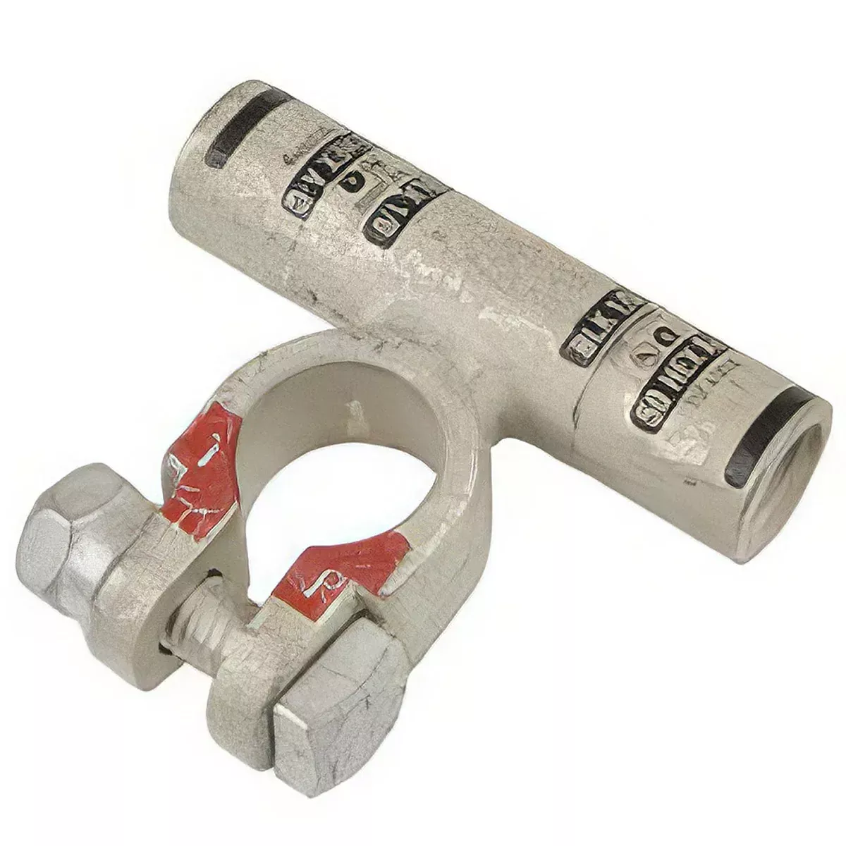 1/0 AWG TOP POST - FLAG CRIMP/SOLDER POSITIVE BATTERY TERMINAL