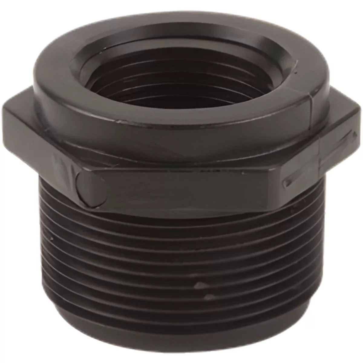 1-1/2 INCH X 1 INCH MNPT X FNPTPOLY REDUCER BUSHING