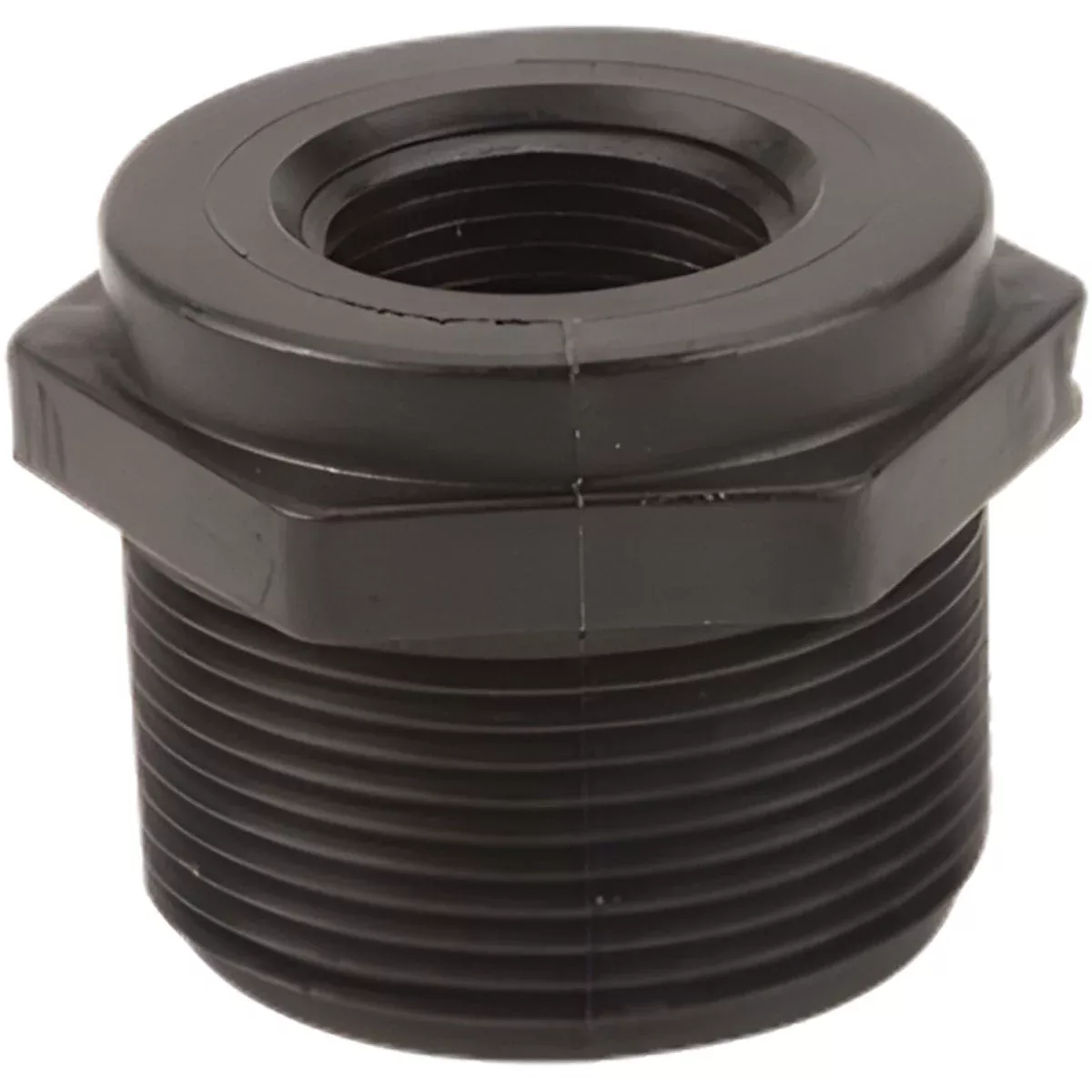 1-1/2 INCH X 3/4 INCH MNPT X FNPTPOLY REDUCER BUSHING