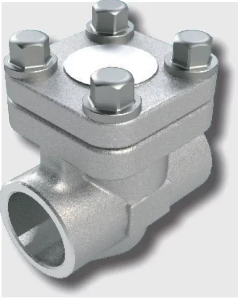 1-1/2" SVF Flow Control 522F Check Valve, Forged Stainless Steel Body, Threaded Ends