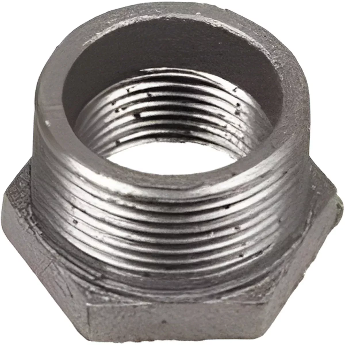 1/2 INCH X 3/8 INCH MNPT X FNPTGALVANIZED REDUCER BUSHING