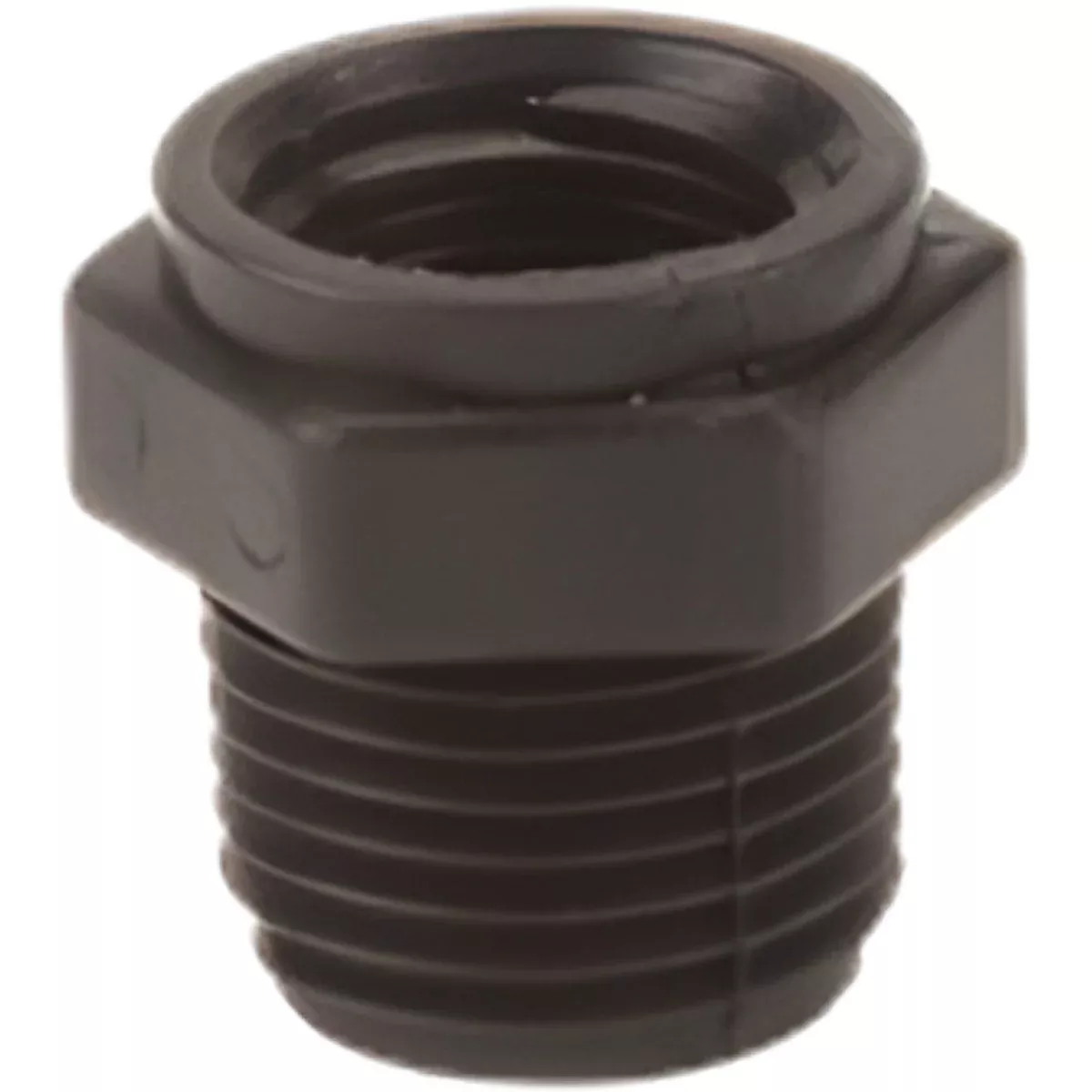 1/2 INCH X 3/8 INCH MNPT X FNPTPOLY REDUCER BUSHING