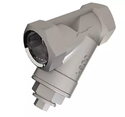1/2" SVF Flow Control 70SSTH Series, Stainless Steel Y-Strainer, Threaded, 800 WOG