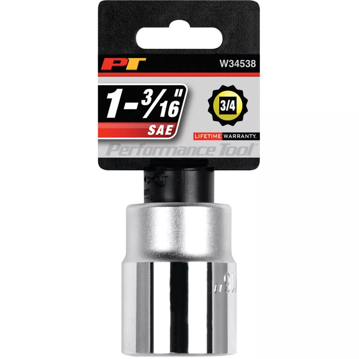 1-3/16 INCH X 12 POINT STANDARD IMPACT SOCKET - 3/4 INCH DRIVE