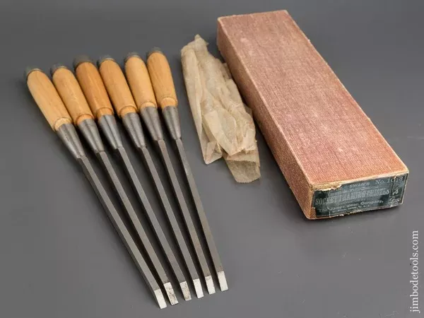 1/4 x 16 inch JAMES SWAN No. 1013 Socket Framing Chisel NEW OLD Stock Mint in Wrapper- 80145M