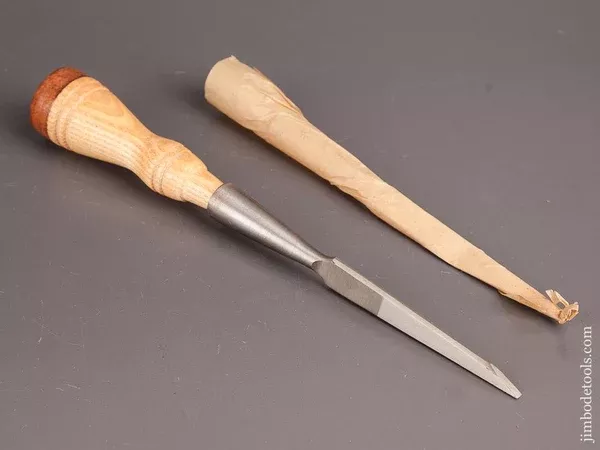 1/8 inch JAMES SWAN No. 1035 1/2 Sash Mortise Chisel DEAD MINTin Original Wrapper - 82446M