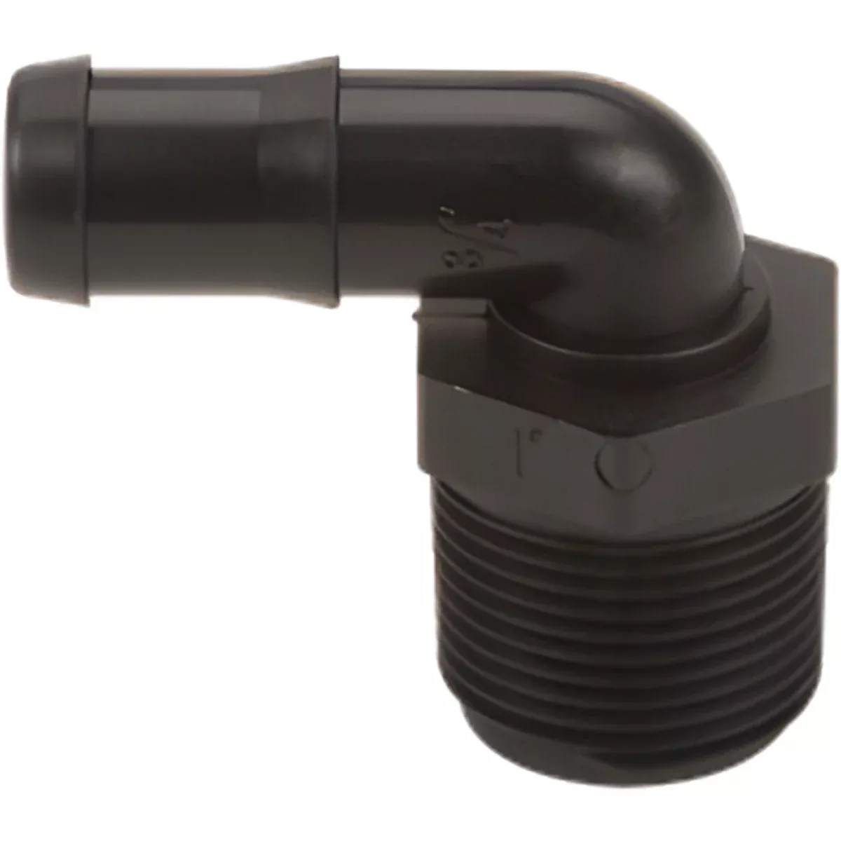 1 INCH X 3/4 INCH MNPT X HOSE BARBPOLY ELBOW - 90