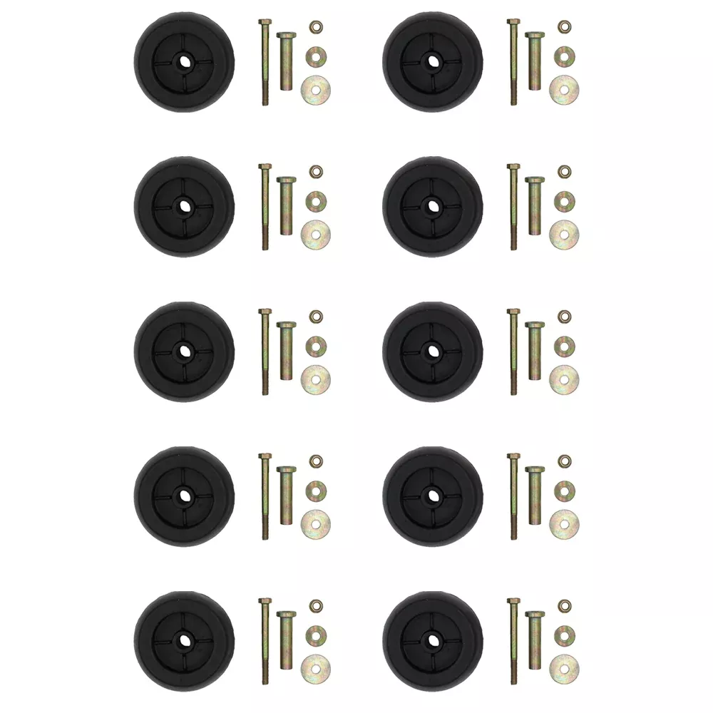(10) Anti Scalp Deck Wheel Roller Kit with Hardware Fits Exmark Mower 103-3168