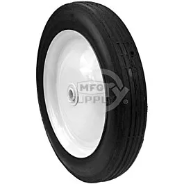 10" x 1.75" steel wheel with 1/2" ID (Rib tread)