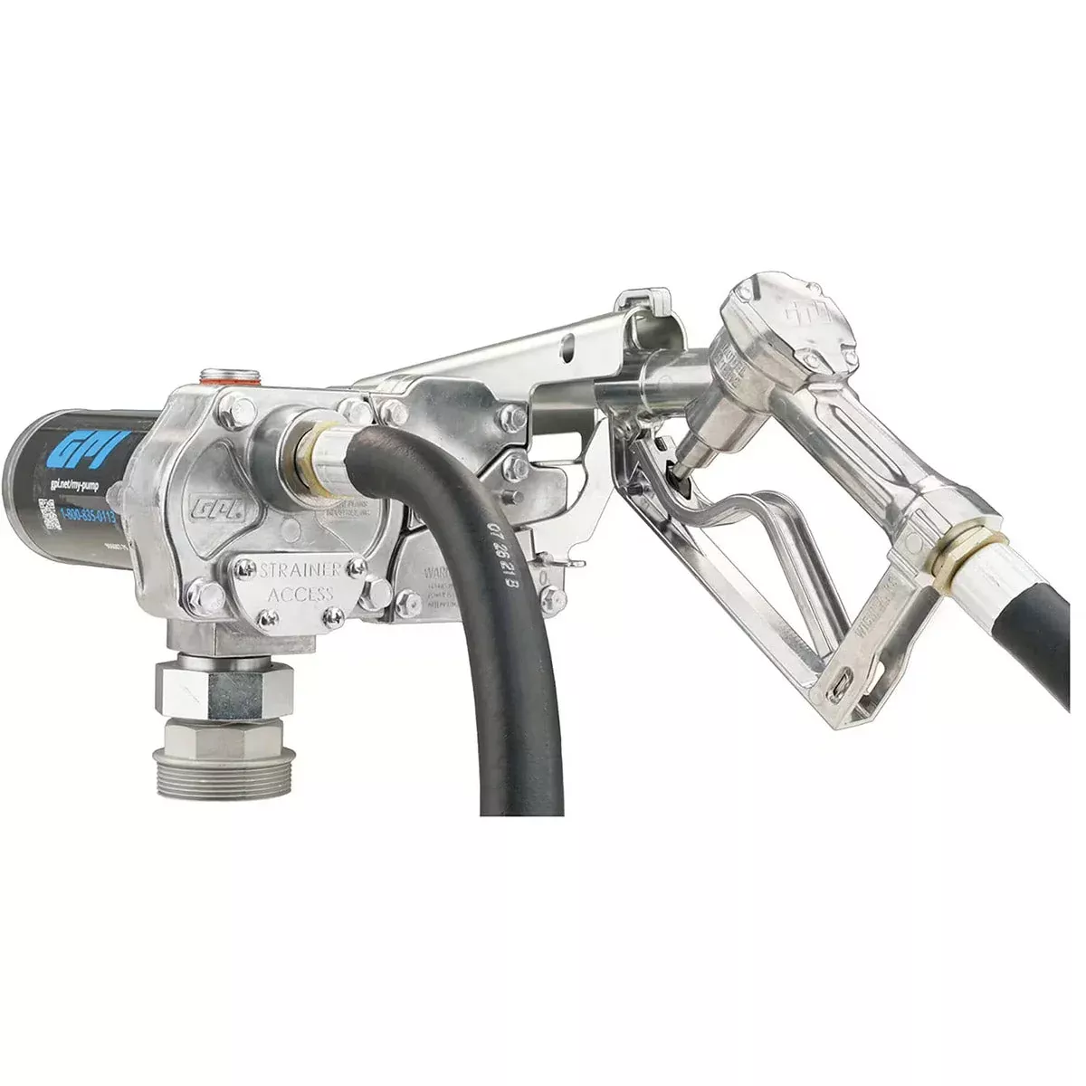 115 VOLT M-1115 FUEL TRANSFER PUMP WITH HOSE AND MANUAL NOZZLE - 12 GPM