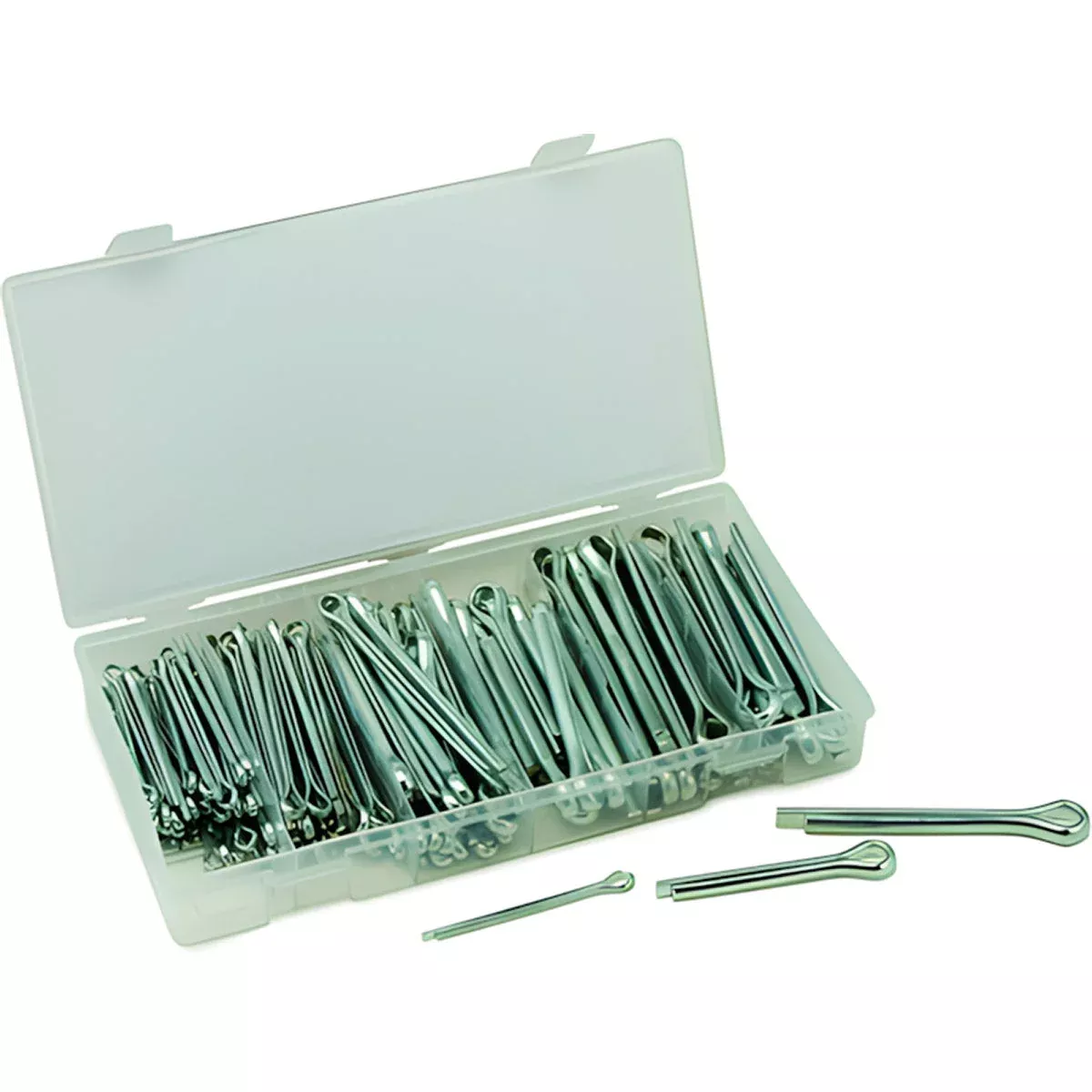 144 PIECE COTTER PIN ASSORTMENT - ZINC PLATED