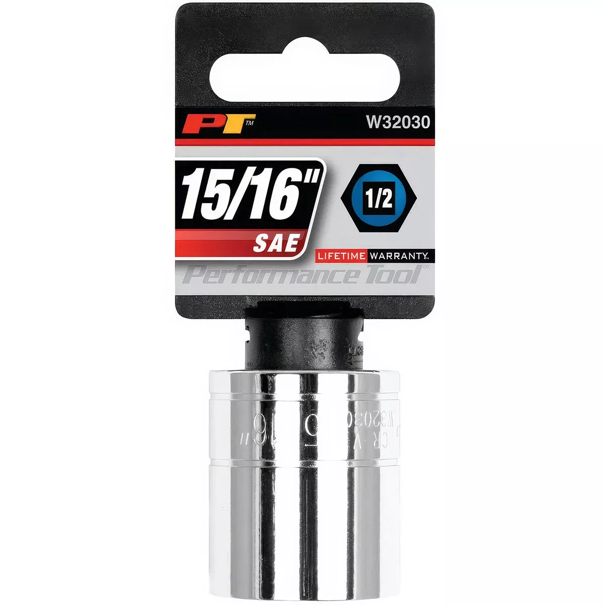 15/16 INCH X 6 POINT STANDARD IMPACT SOCKET - 1/2 INCH DRIVE