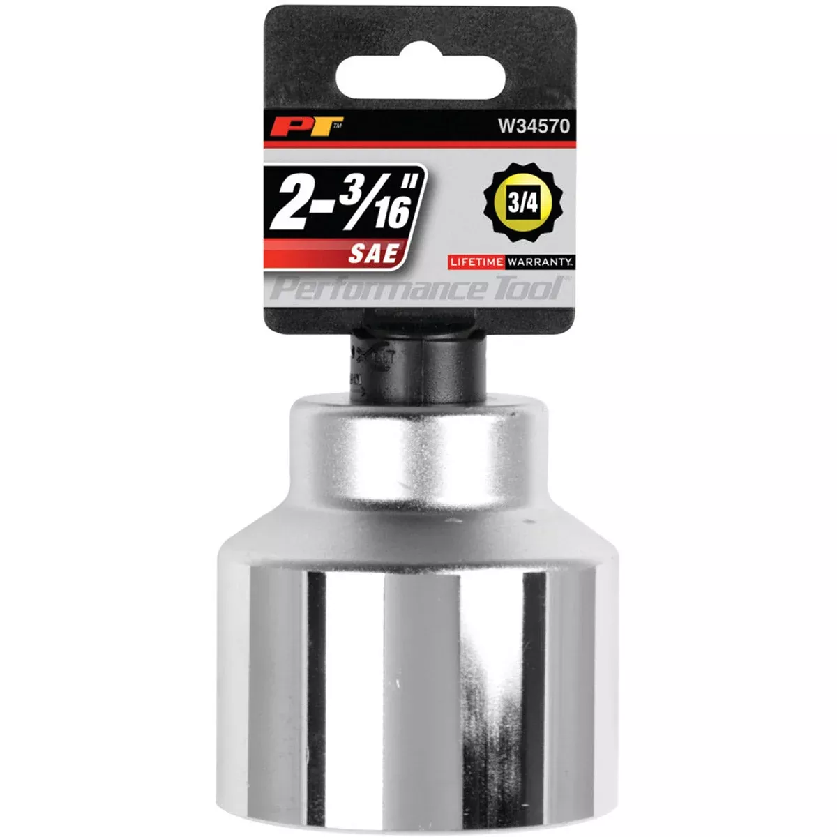 2-3/16 INCH X 12 POINT STANDARD IMPACT SOCKET - 3/4 INCH DRIVE