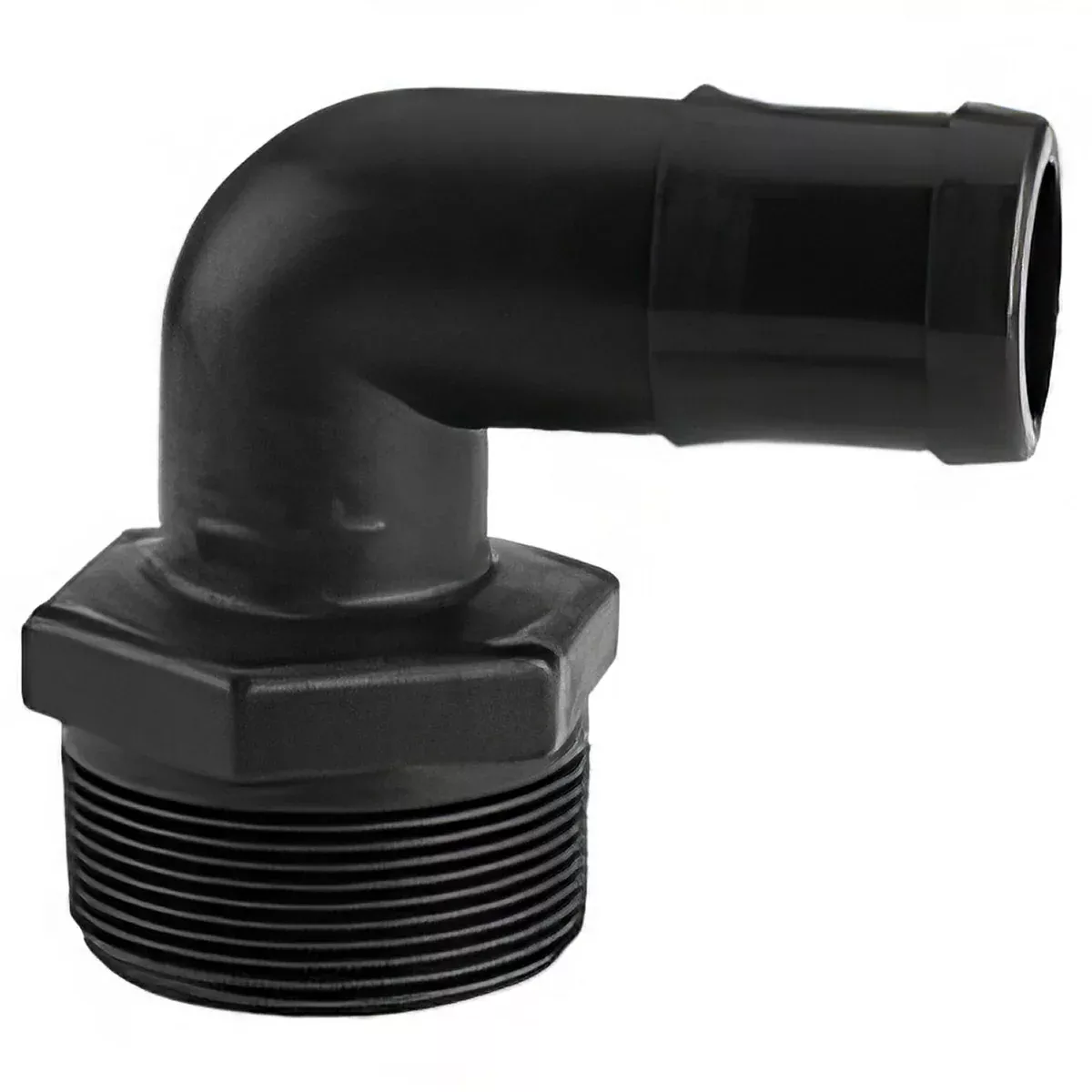 2 INCH X 2 INCH MNPT X HOSE BARBPOLY ELBOW - 90