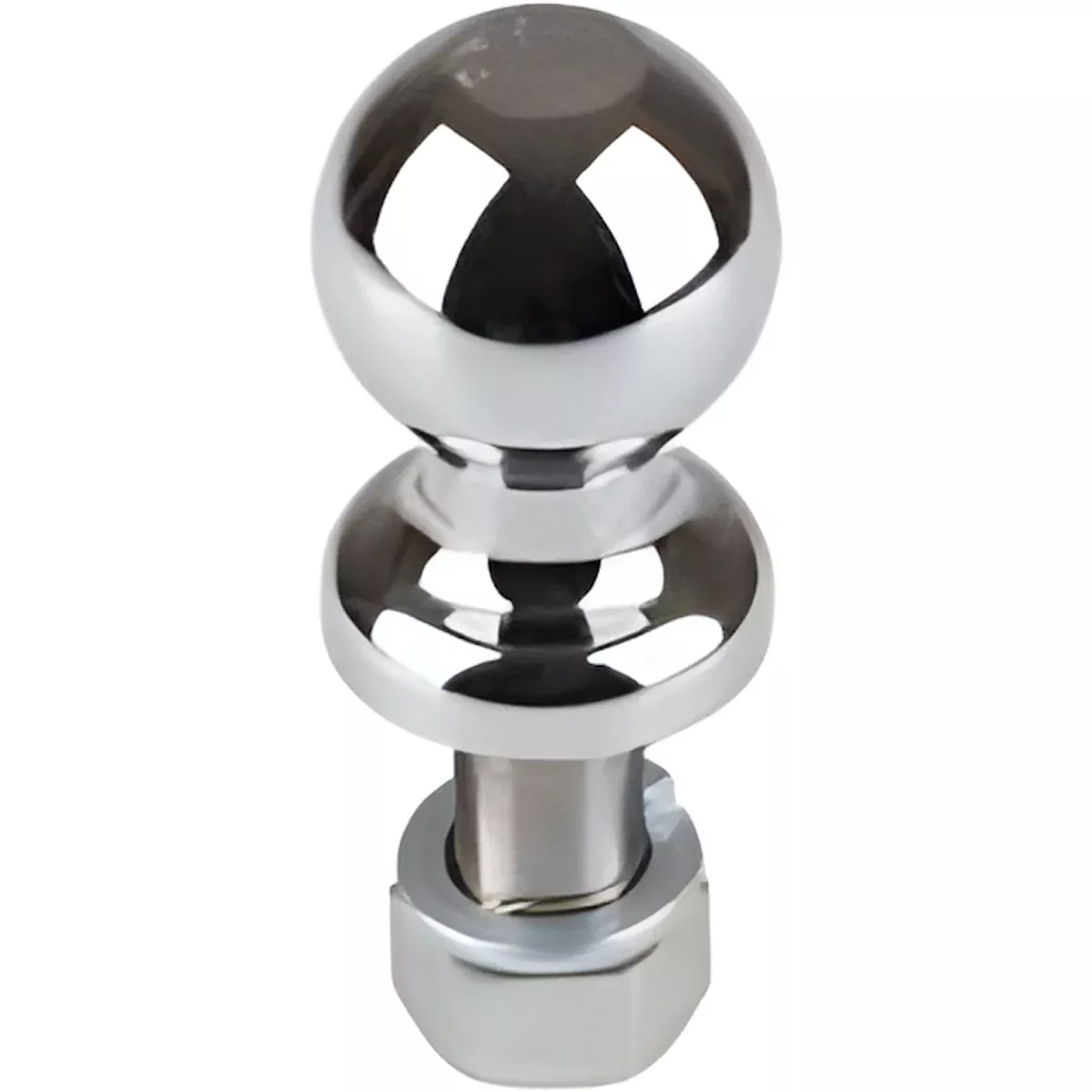 2" x 1" SHANK CHROME HITCH BALL - 2-1/8" LONG SHANK