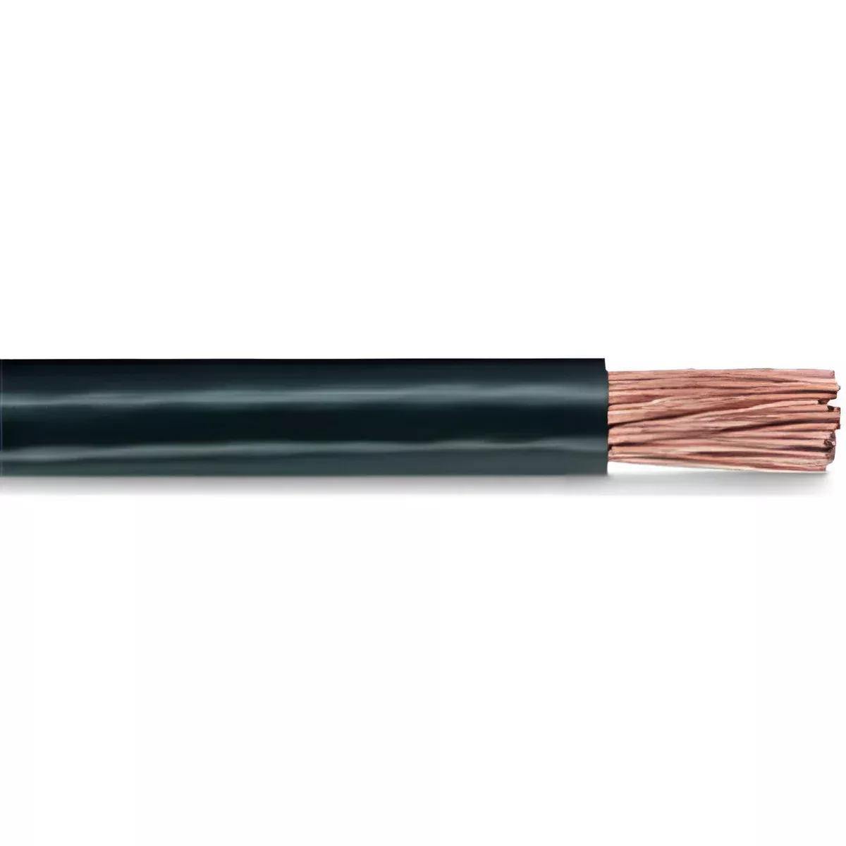 25 FOOT BLACK GENERAL PURPOSE BATTERY CABLE - 1/0 GAUGE