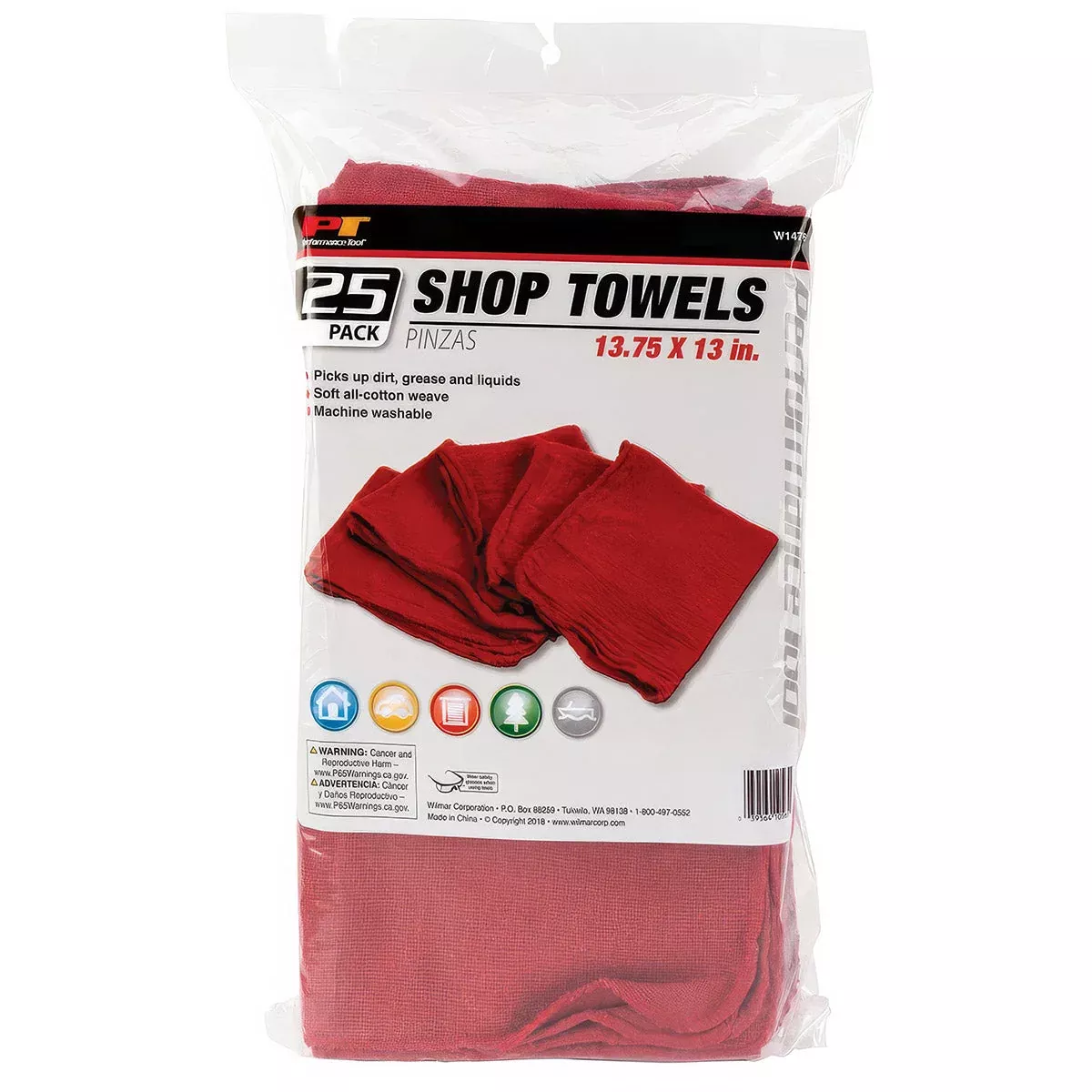 25 PACK SHOP RAGS