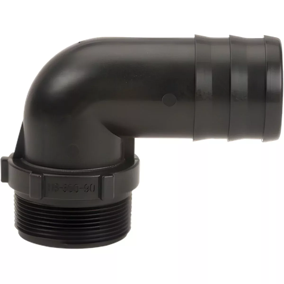 3 INCH X 3 INCH MNPT X HOSE BARBPOLY ELBOW - 90