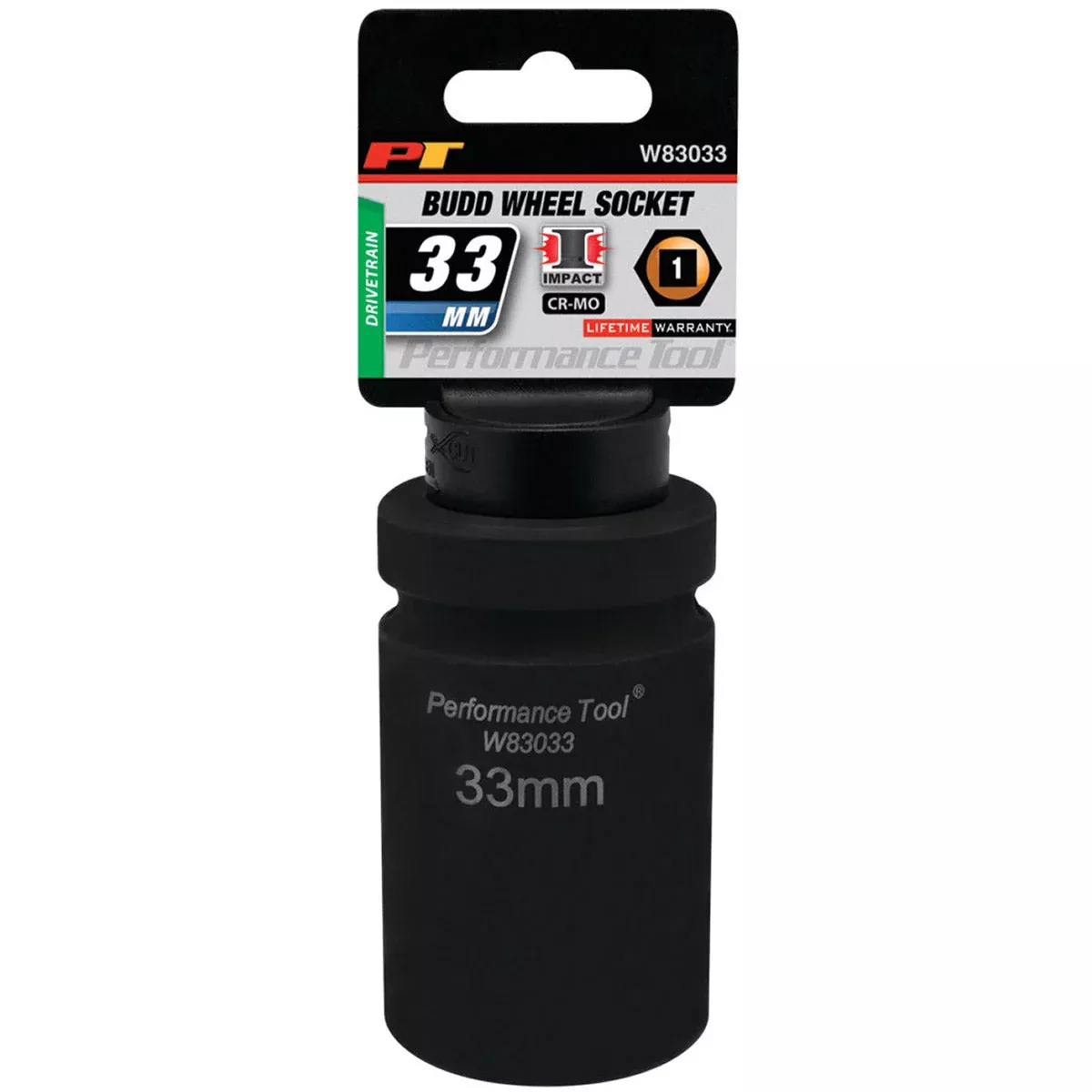 33MM X BUDD WHEEL IMPACT SOCKET - 1 INCH DRIVE