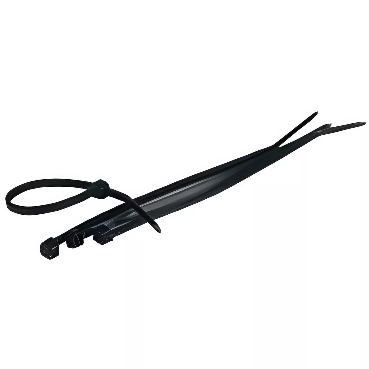 4 INCH WHITE ZIP TIE WITH 18 LB. RATING - 50/BAG