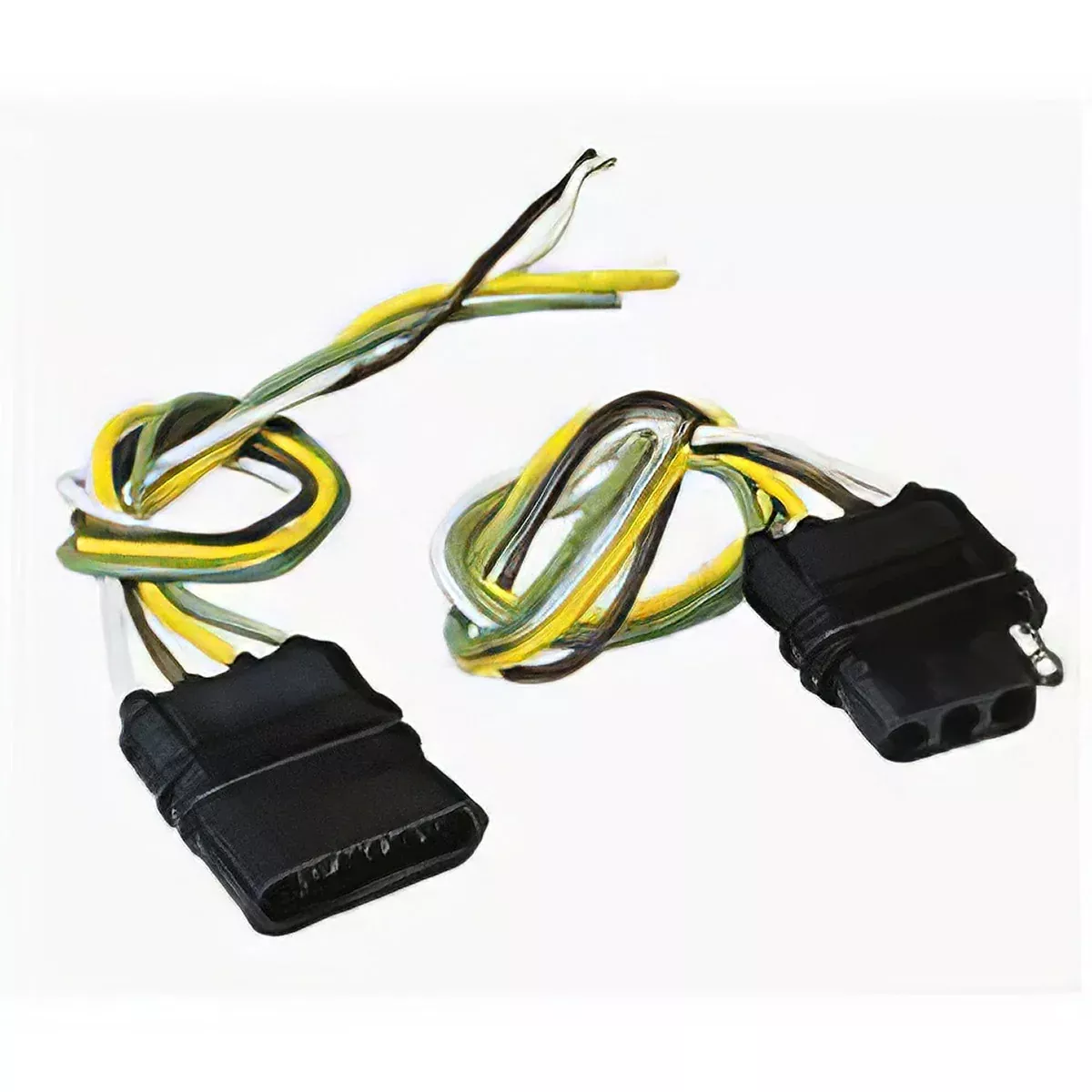 4 POLE FLAT TRAILER WIRING EXTENSION - 12" LONG