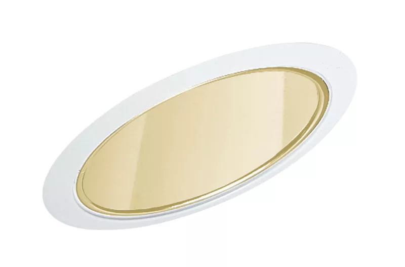 6" Downlight Cone Trim - White w/ White Cone