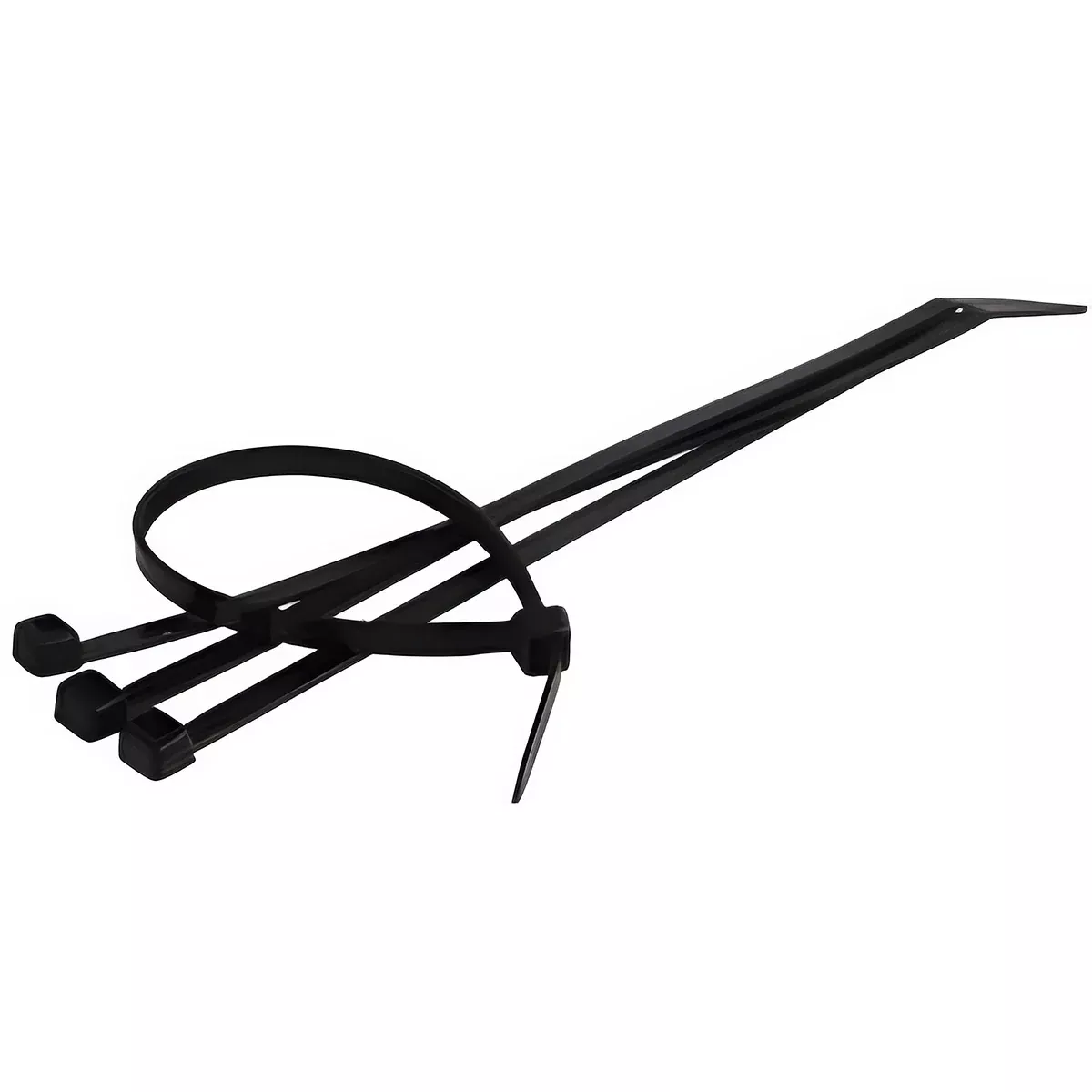 7-1/2 INCH BLACK ZIP TIE WITH 18 LB. RATING - 50/BAG