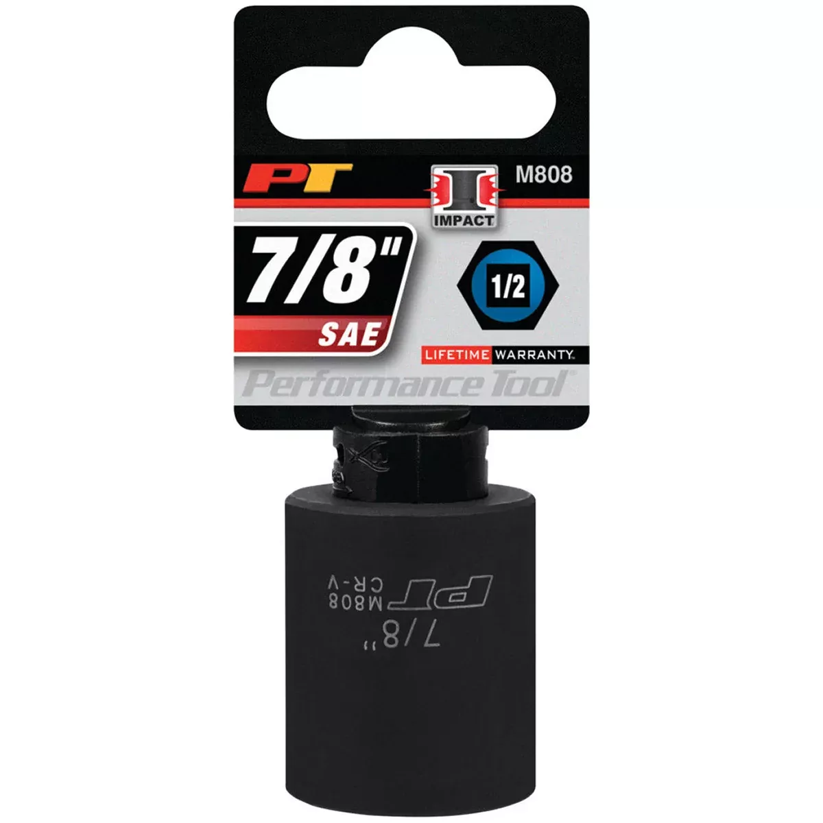 7/8 INCH X 6 POINT STANDARD IMPACT SOCKET - 1/2 INCH DRIVE