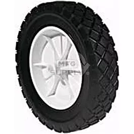 7" X 1.50" Plastic Wheel with 1/2" Center Hole (Diamond Tread)