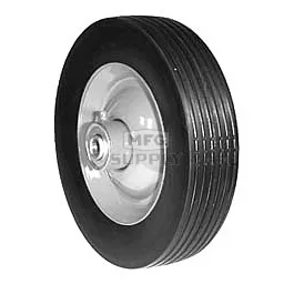 8" X 1.75" Steel Wheel with 1/2" ID Bearing