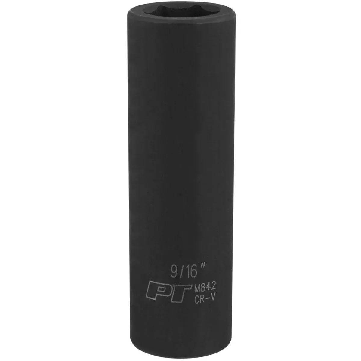 9/16 INCH X 6 POINT DEEP WELL IMPACT SOCKET - 1/2 INCH DRIVE