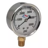 AgSmart Stainless Steel Gauge - 2-1/2" Diameter, 4,000 PSI, Liquid Filled