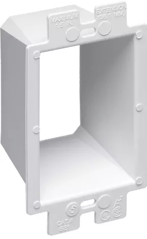 Arlington BE1 1-Gang Box Extender, Plastic