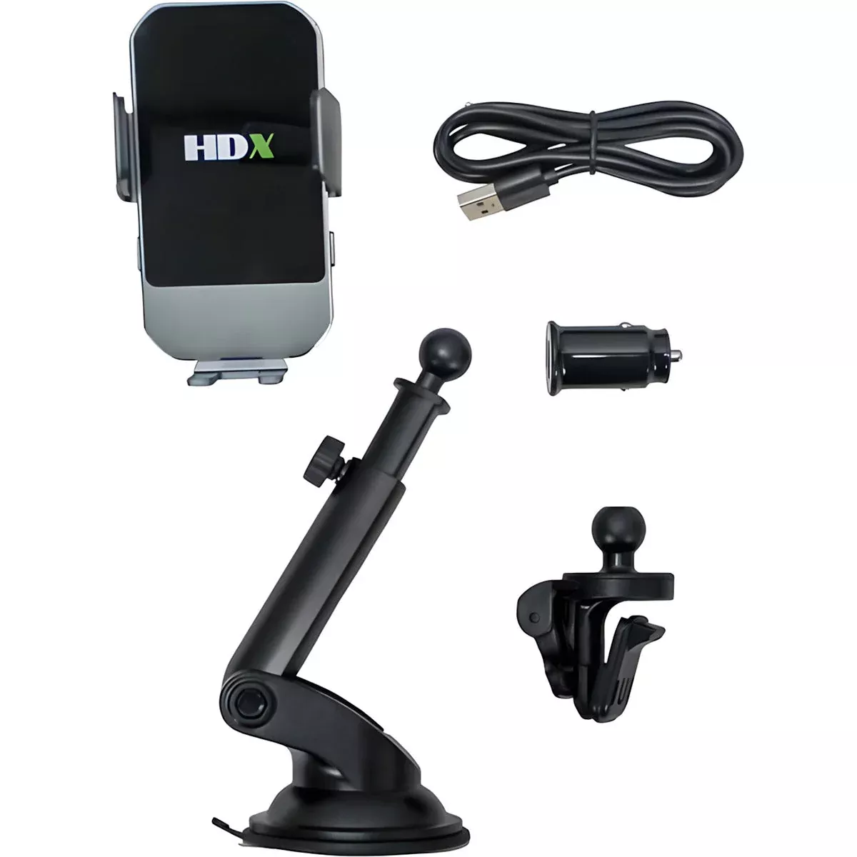 AUTOMATIC WIRELESS PHONE CHARGING MOUNT WITH CAR KIT (SUCTION MOUNT)