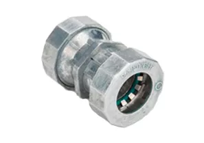Bridgeport 260-MSRT 1/2" Push-EMT Coupling, Raintight, Zinc Alloy