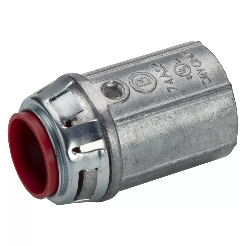 Bridgeport 74ASP 3/4" AC/MC/FMC E-Z Lock Snap-In Connector