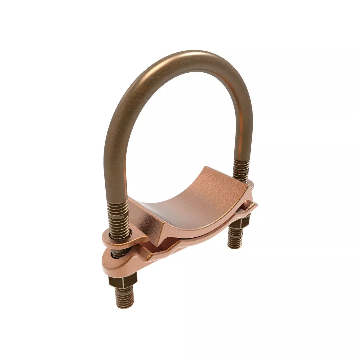 Burndy GD1829 Mechanical Grounding Connector, 2 Parallel Cables to Rod or Pipe, 2/0 AWG (Sol) - 250 kcmil, 2" to 2-3/8" Rod, 2" Pipe