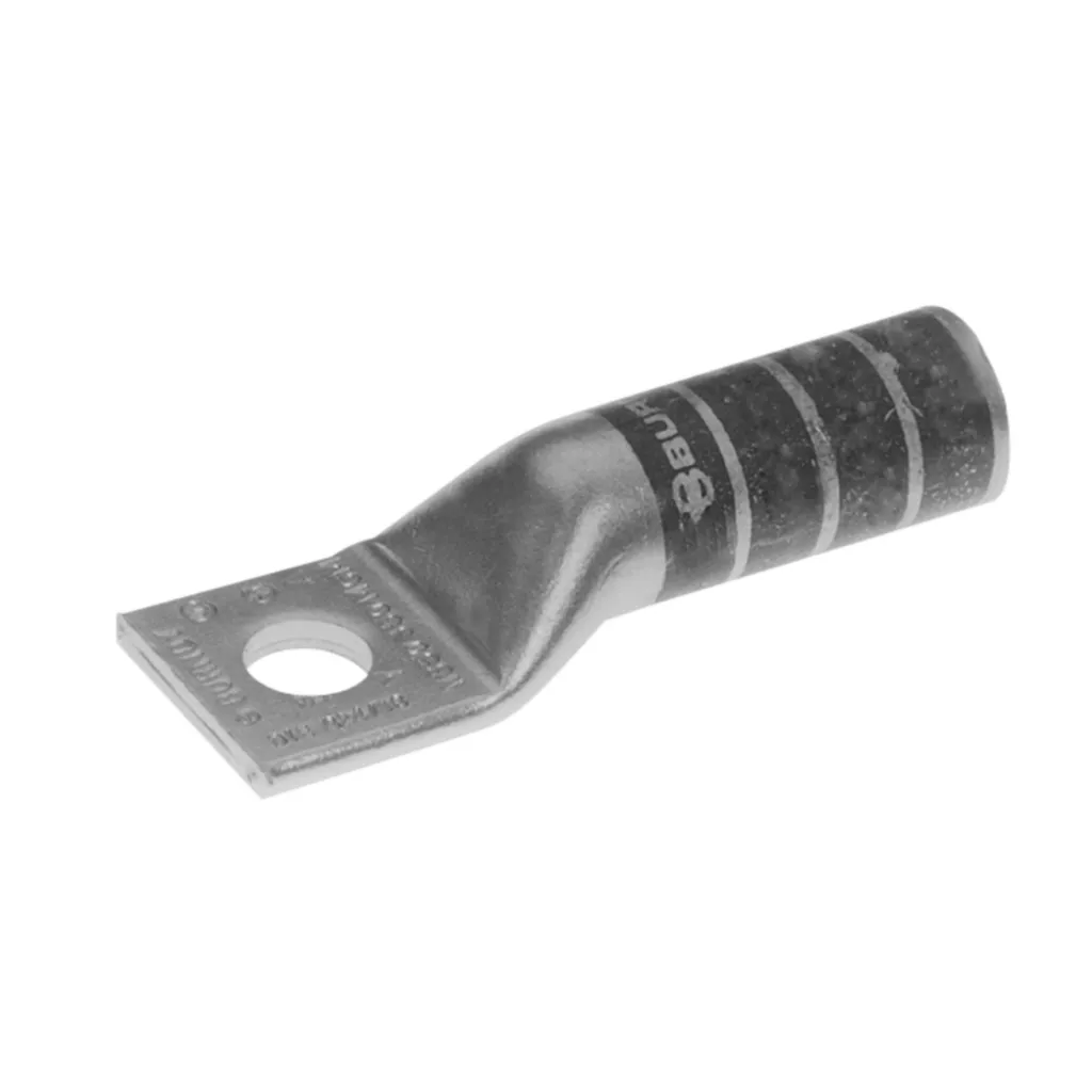 Burndy YA46 1500 kcmil CU, One Hole, 3/4 Stud Size, Long Barrel, Internal Chamfer, Tin Plated, UL/CSA, 90°C, Up to 35kV,GREEN Color Code, 31 Die Index