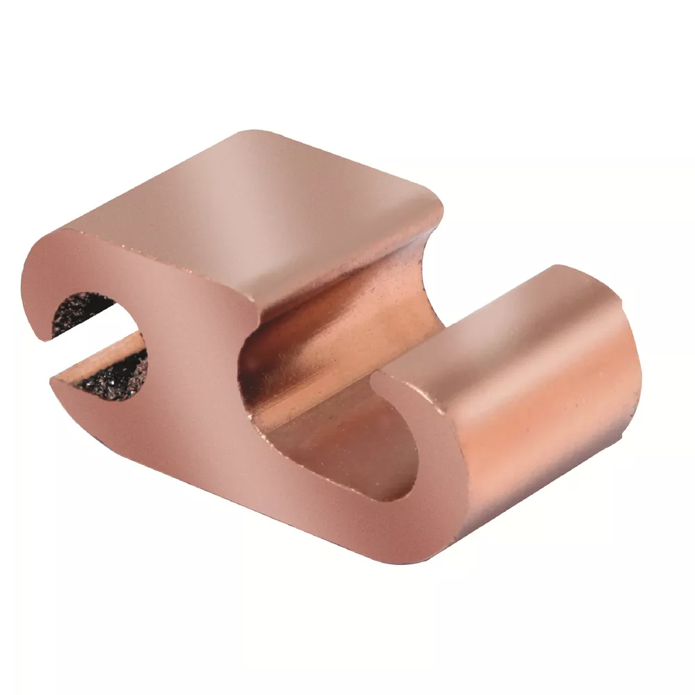Burndy YP29C26 Figure 6 - shaped, wide range-taking CU compression tap connector for primary service taps and secondary service drops, Width: 75 IN, Die Index: D