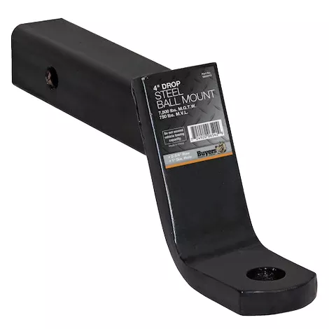 Buyers 1803013 2" Ball Mount With 4 " Drop X 10" Long