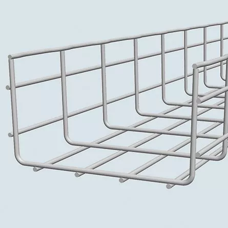 Cablofil CF105/450EZ 4" Deep Wire Mesh Cable Tray, 18" Width x 10ft Length, Electro-Zinc Finish