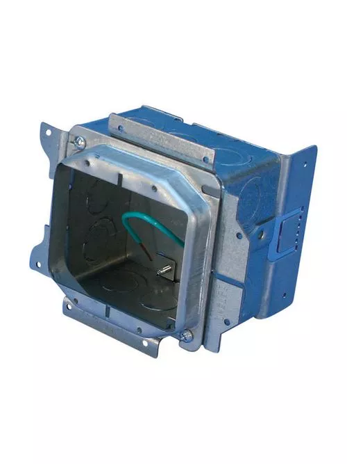 Caddy A1SF2G Caddy All-in-One Stud-Mounted With Removable Mud Ring, 2 Gang, w/Ground, 5/8" Drywall, 3-5/8"