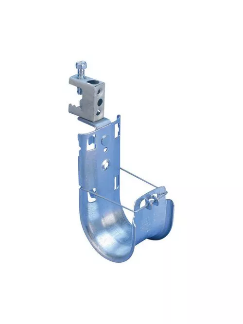 Caddy CAT48HPBCB Caddy Cat HP J-Hook with BC Beam Clamp, Swivel, 3" dia, 1/2" Max Flange
