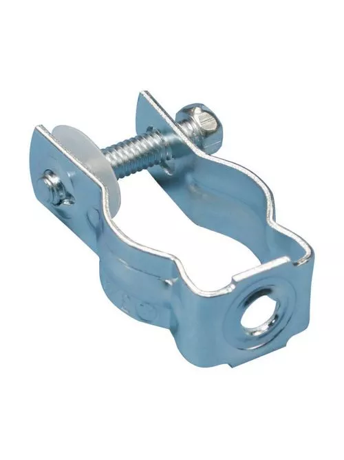 Caddy CD4B Bolt Close Conduit/Pipe Clamp, Steel, 1-1/2" Rigid/Pipe, 0.281" Hole