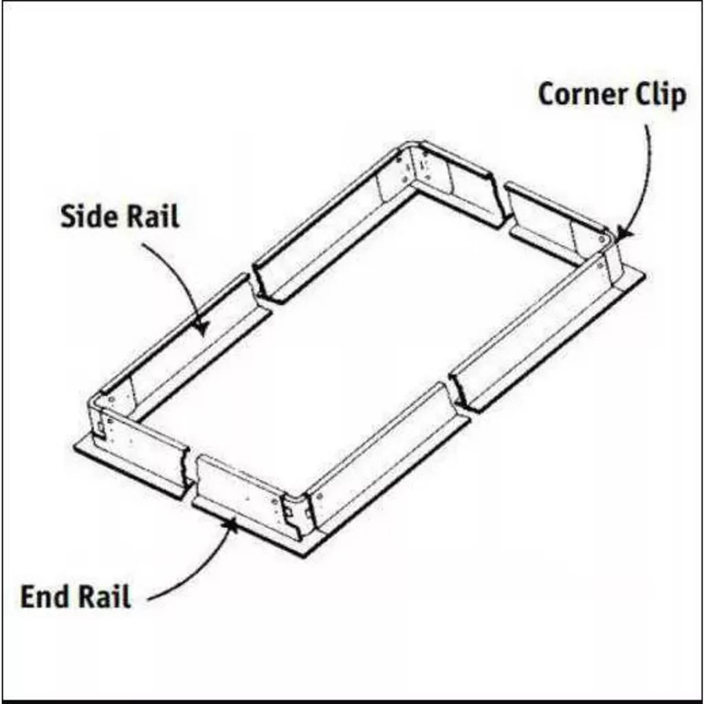 Current FK24 2x4 Single Flange Kit, for LED Flat Panel Fixture