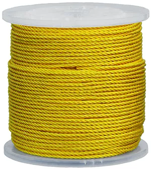 Dottie 1425 1/4" x 250ft Yellow Polypropylene Pull Rope