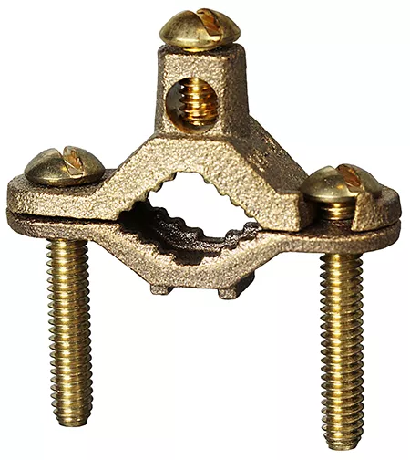 Dottie DB25 1/2" to 1" Bare Ground Clamp, #10 Sol. - #2 Str. - Direct Burial