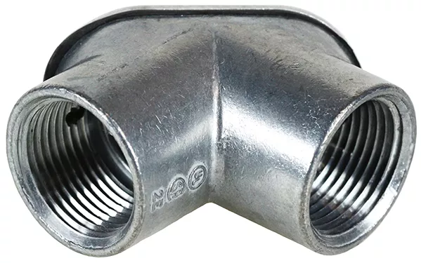Dottie PE1 1/2" Rigid/IMC Conduit Pulling Elbow - Die-Cast / Zinc Alloy