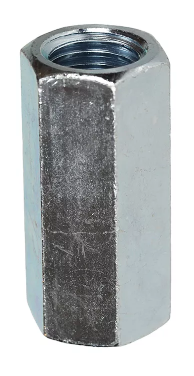Dottie RC2 3/8" Threaded Rod Coupling, Zinc Plated Steel