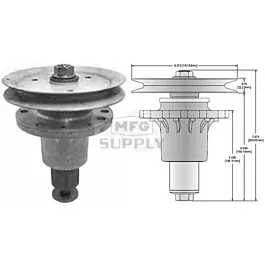 Exmark Laser Z, HP models 48" Deck Spindle Assembly
